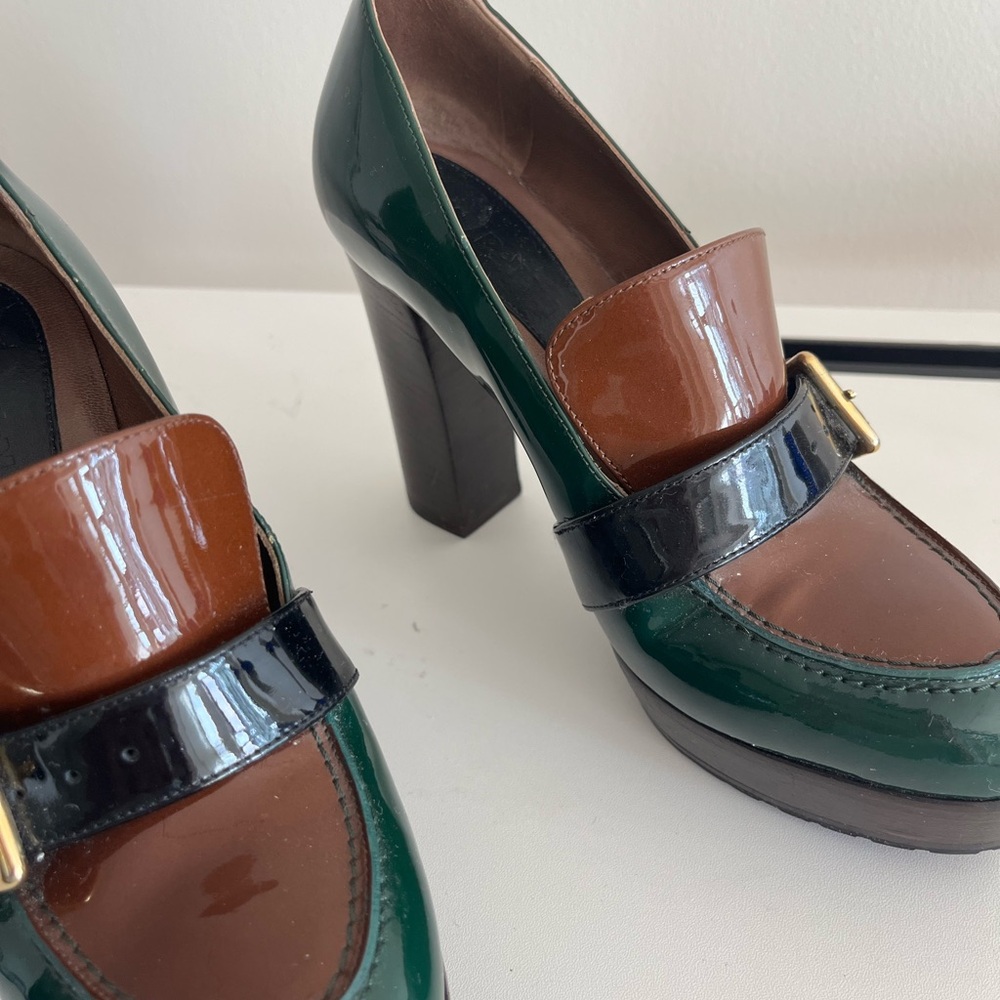 Marni Green and Brown Heels